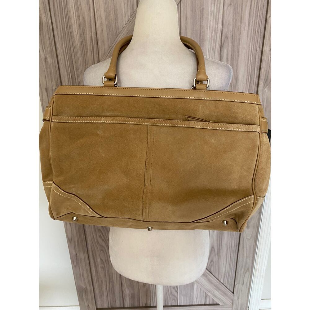 Coach like new leather tote with pochette tan - Picture 6 of 10